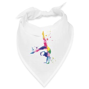 Gymnastik Mädchen – Bunt und kraftvoll - Bandana - Weiß - Vorne