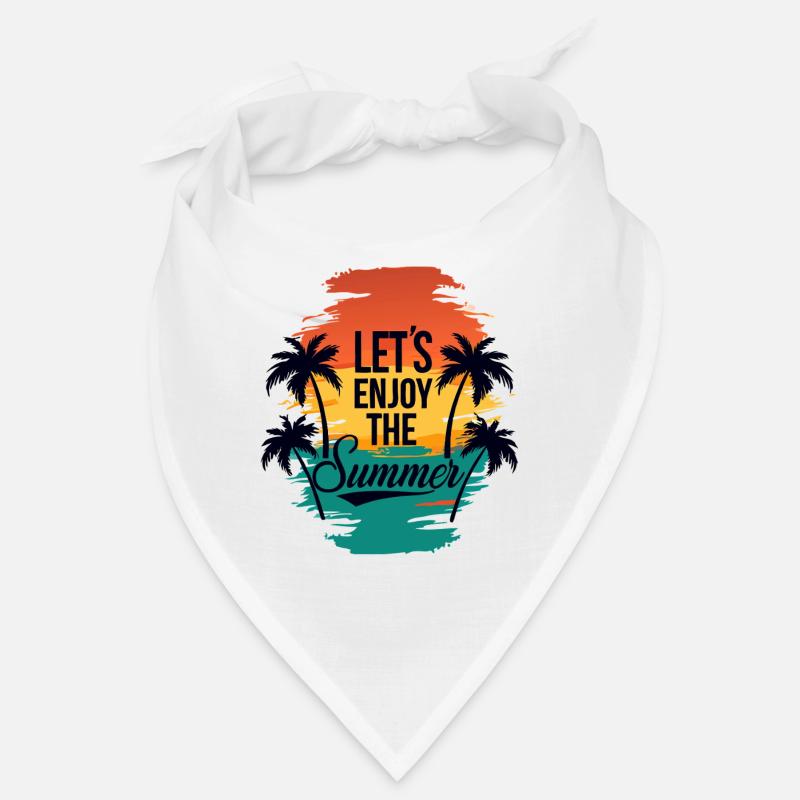 Lets Enjoy the Summer with Palm Trees Bandana