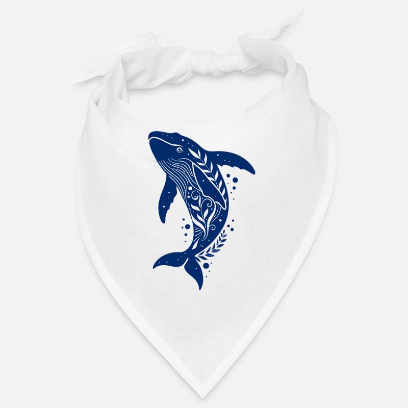 Le rorqual bleu - Bandana - blanc