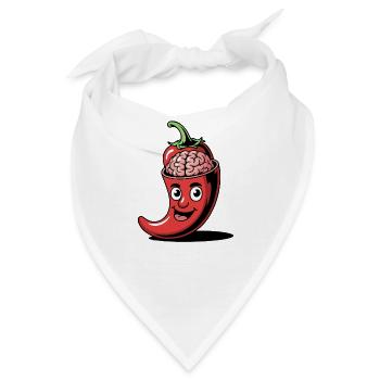 Neuro Spicy – Zu scharf für langweilige Köpfe - Bandana - Weiß - Vorne