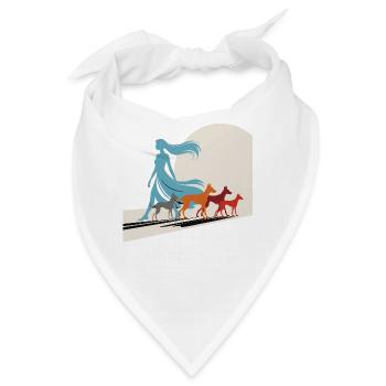 Ich & meine Follower – Hundehumor Design - Bandana - Weiß - Vorne