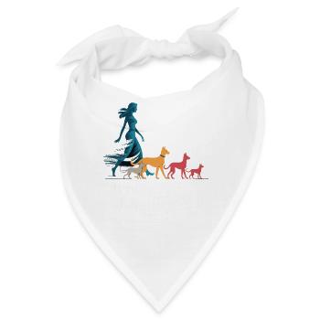 Ich & meine Follower – Hundehumor Design - Bandana - Weiß - Vorne