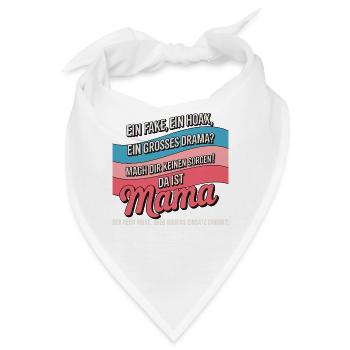 Da ist Mama – Heldin im Reimchaos - Bandana - Weiß - Vorne