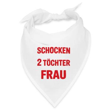 Du kannst mich nicht schocken - Nerven aus Stahl - Bandana - Weiß - Vorne