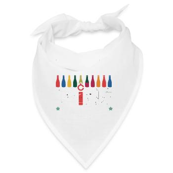 Ich beurteile still deine Weinauswahl – mit Stil! - Bandana - Weiß - Vorne