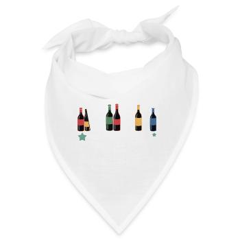 Ich beurteile still deine Weinauswahl – mit Stil! - Bandana - Weiß - Vorne