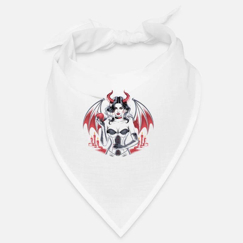 Bad Girls Taste Better! Goth Gothic Emo Baddie - Bandana - white