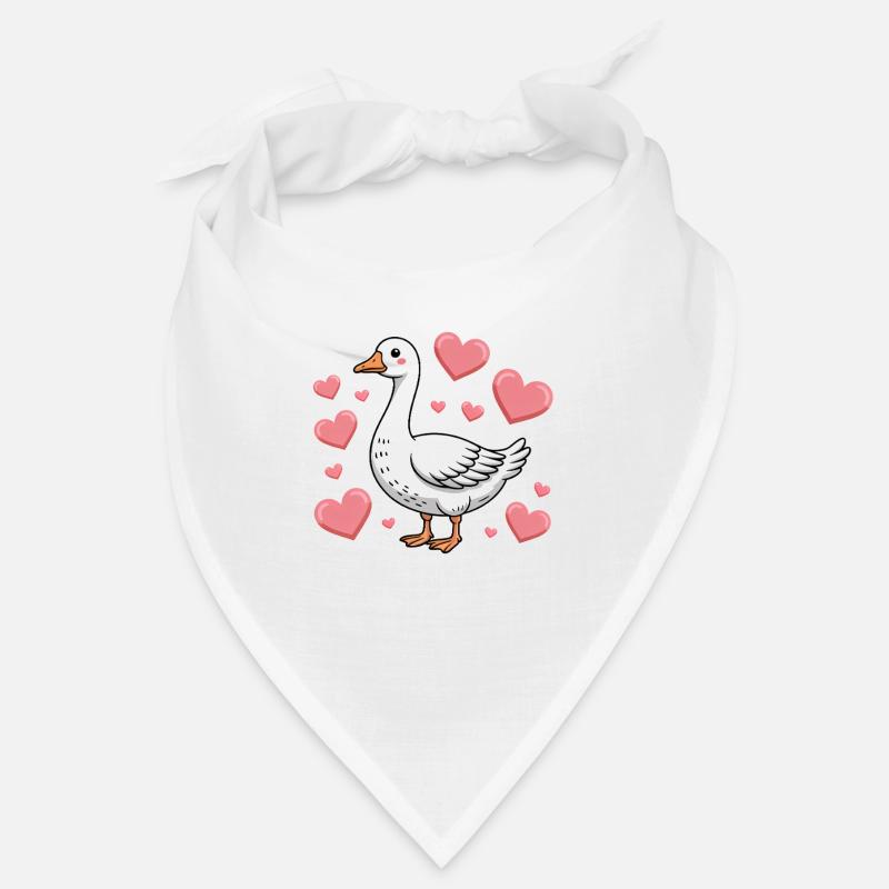 Gans Spruch Mädchen Gänse Lustiges Gans Geschenk - Bandana - Weiß