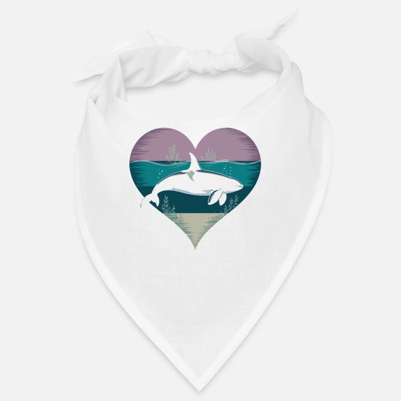 Orca Herz Orca Wal Schwertwal Killerwal Meer Bandana