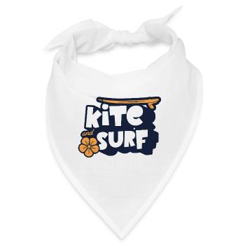 Kitesurfen Kitesurfer Kitebsurf - Bandana - Weiß - Vorne