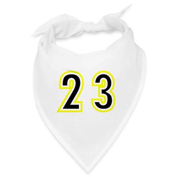 23 Zahl College - Bandana - Weiß - Vorne