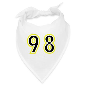 98 Zahl College - Bandana - Weiß - Vorne