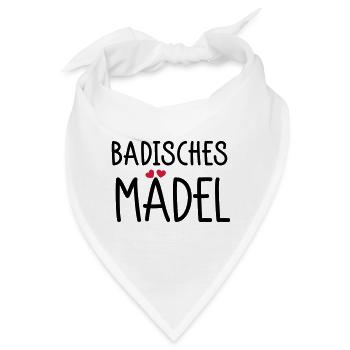 Badisches Mädel - Bandana - Weiß - Vorne