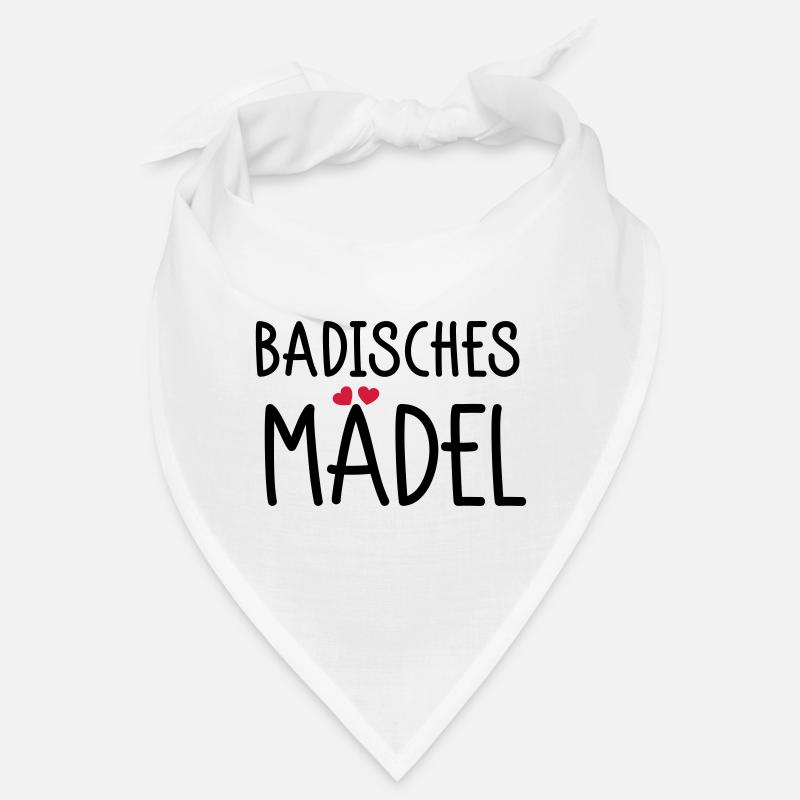 Badisches Mädel - Bandana - Weiß