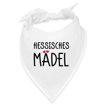 Hessisches Mädel - Bandana - Weiß - Vorne