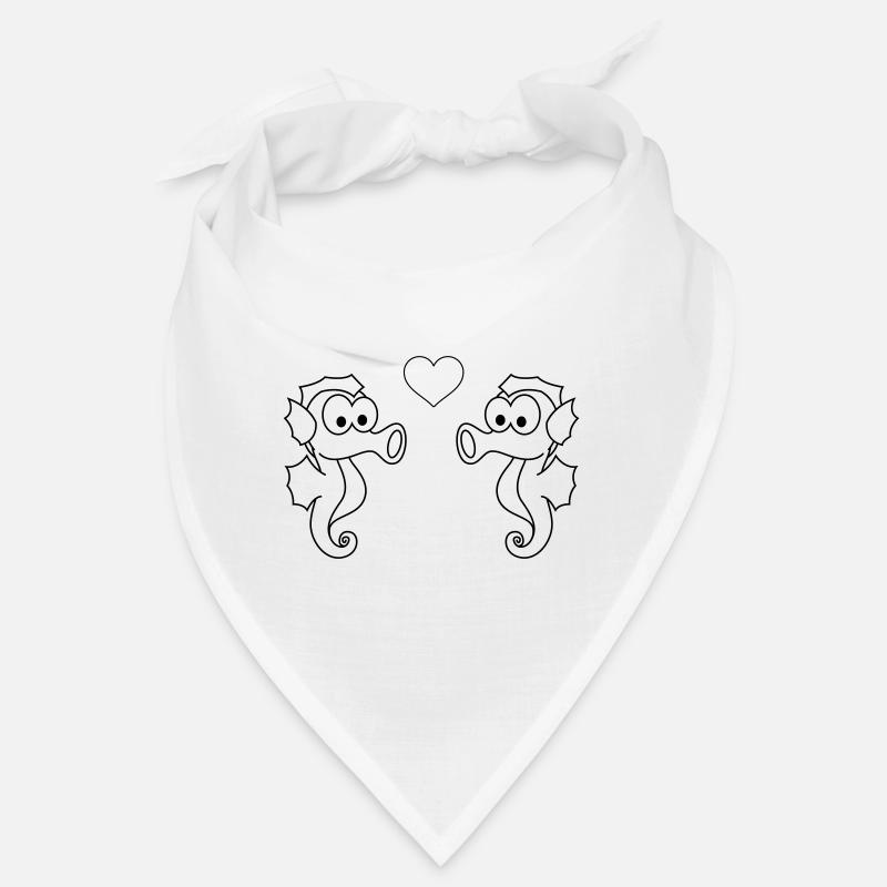Seepferdchen Paar liebe Bandana