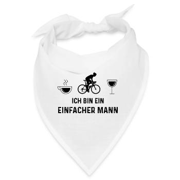 ICH BIN EIN EINFACHER MANN 1 - (2) - Bandana - Weiß - Vorne