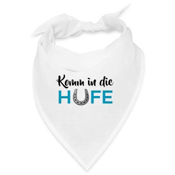 Komm in die Hufe - Bandana - Weiß - Vorne