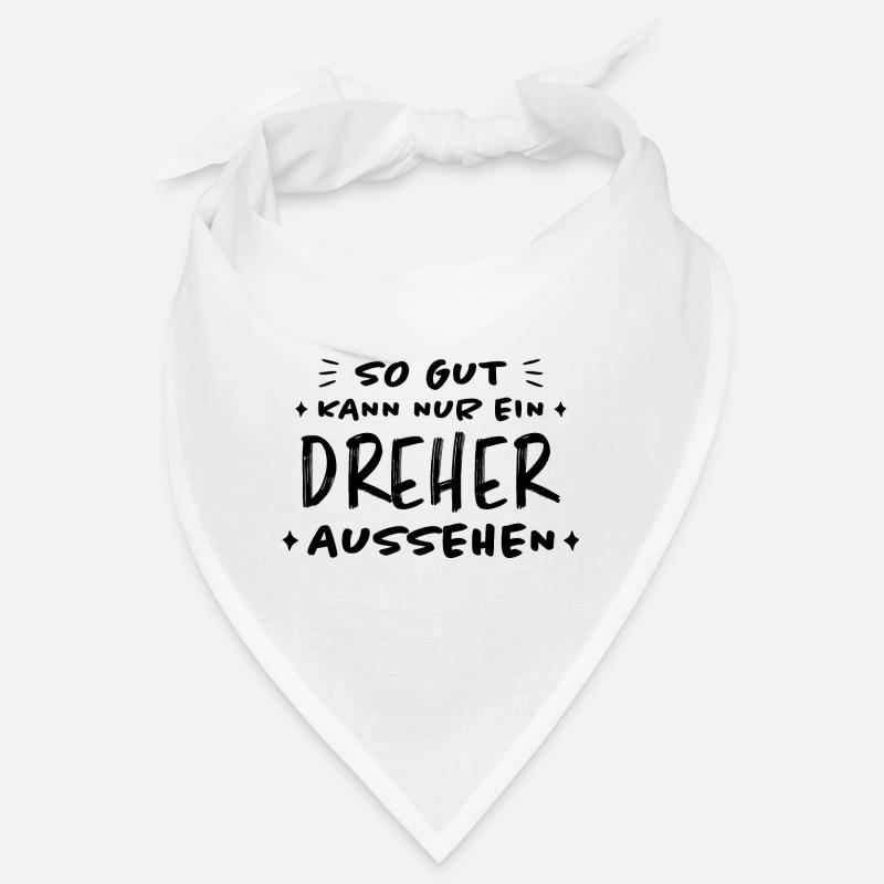 Dreher Fun Spruch Drehmaschinen Dreher Geschenk Bandana