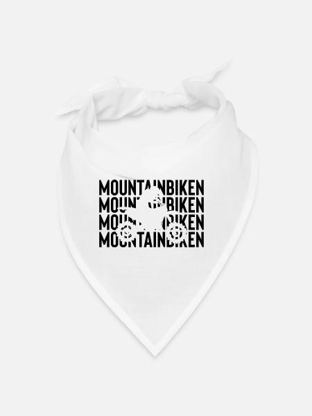 Mountainbiken - (MOTORRAD) - Bandana - Weiß - Vorne