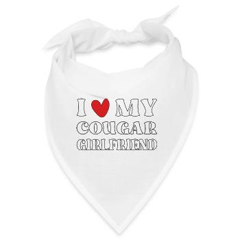 Ich liebe meine heiße Cougar Freundin - Bandana - Weiß - Vorne