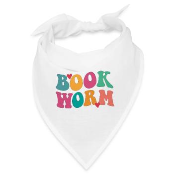 Book worm - Bandana - Weiß - Vorne