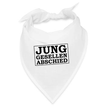 Junggesellen Abschied Jga - Bandana - Weiß - Vorne