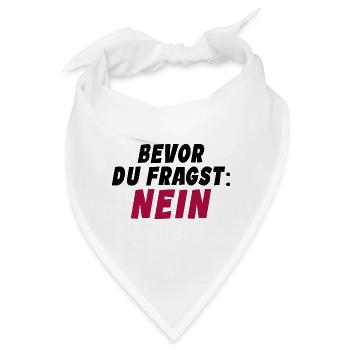 Klarer Durchblick - Bandana - Weiß - Vorne