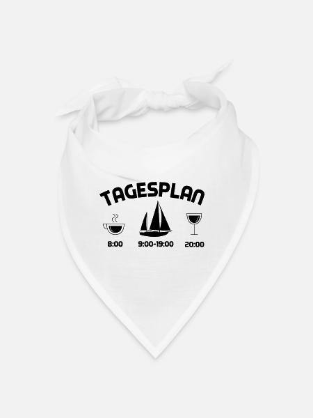 Tagsplan - (2) - Bandana - Weiß - Vorne