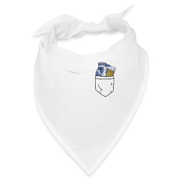 Ebbelwoi Spruch Lustig Äppler Apfelwein Frankfurt - Bandana - Weiß - Vorne
