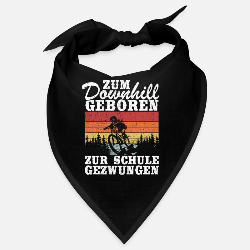 Downhill Kinder Spruch Schule Mountainbiker MTB Bandana