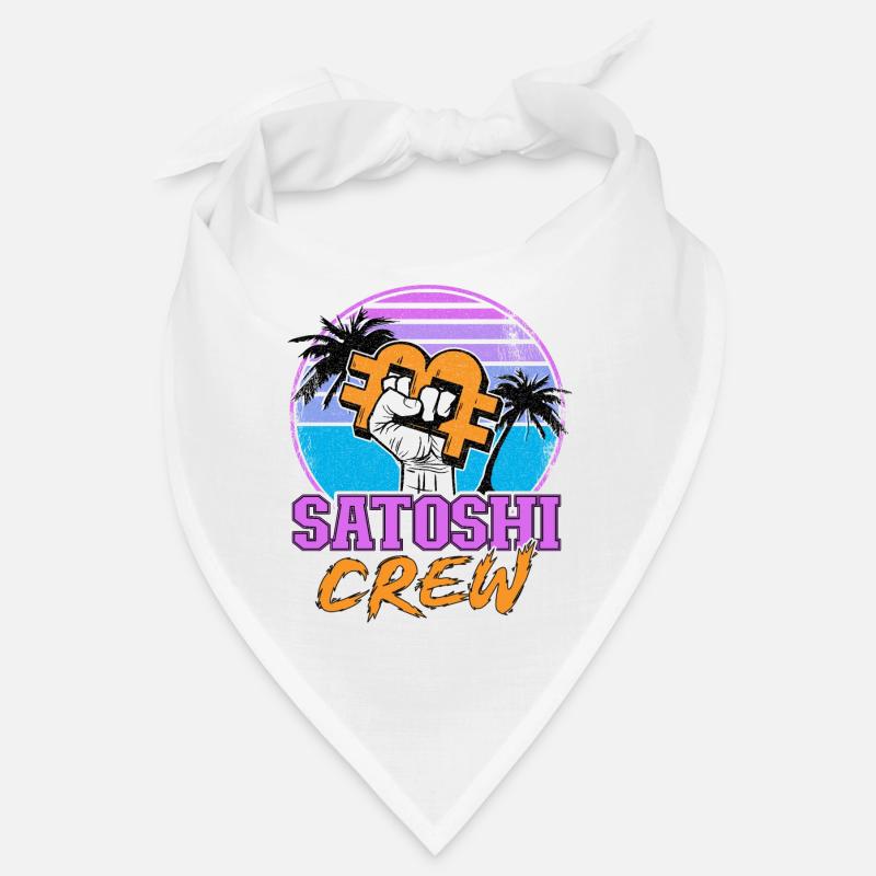 Satoshi Crew Cryptocurrency Retrowave BTC Bitcoin Bandana