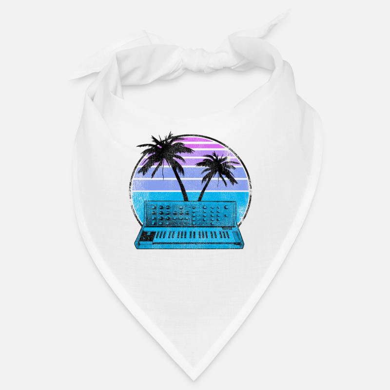 Analog Synthesizer Synthwave Vintage Retrowave Bandana