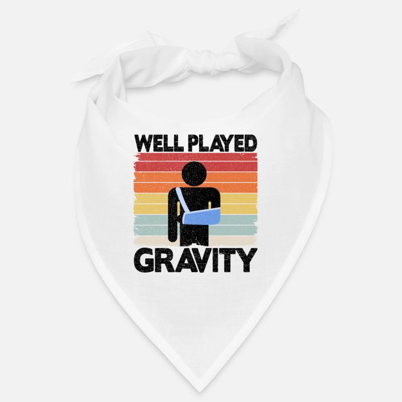 Well Played Gravity Broken Arm Surgery Get Well Bandana