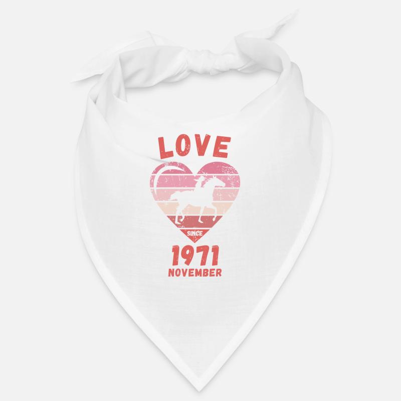 Love Pferde Reiten Geburtstag November 1971 Bandana