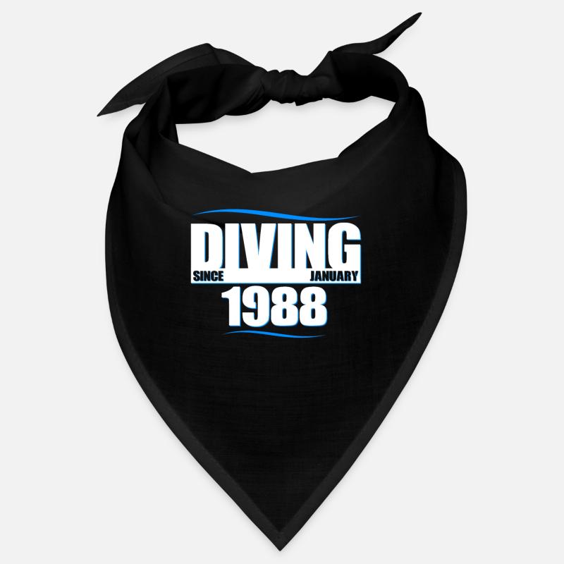Diver Birthday - Diving since January 1988 Bandana
