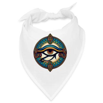 Babylonien - Auge des Horus - Udjat-Auge - Bandana - Weiß - Vorne
