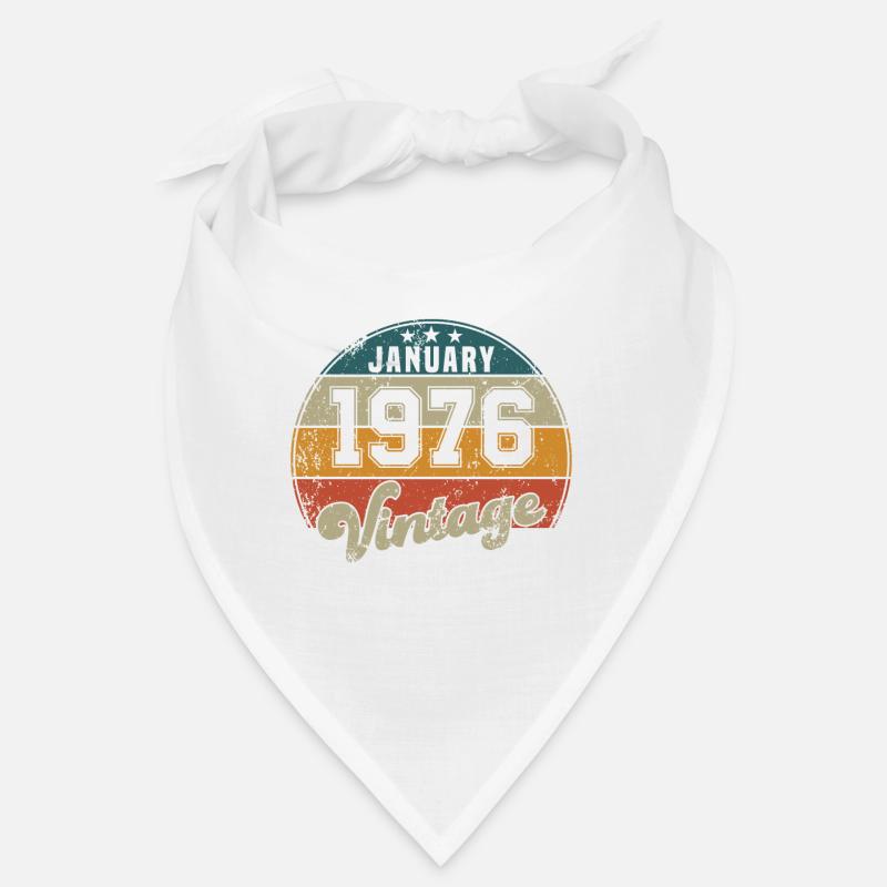 Vintage Geburtstag - Januar 1976 - Geschenkidee Bandana