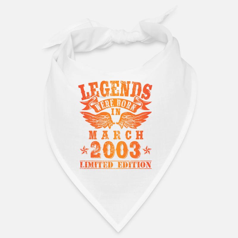 Legends sont nées en mars 2003 Anniversaire Bandana