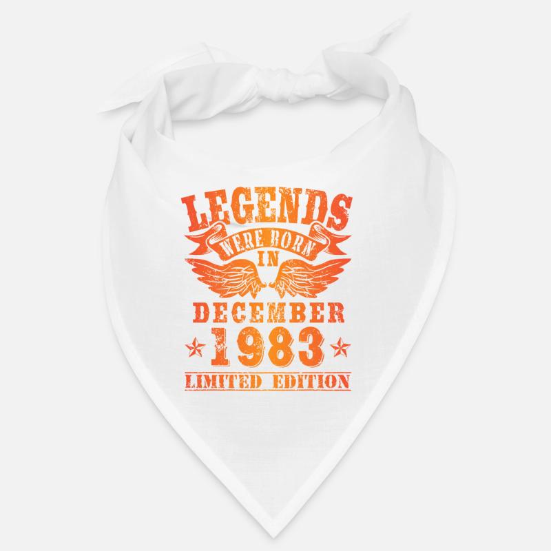 Legends sont nés en Décembre 1983 Anniversaire Bandana