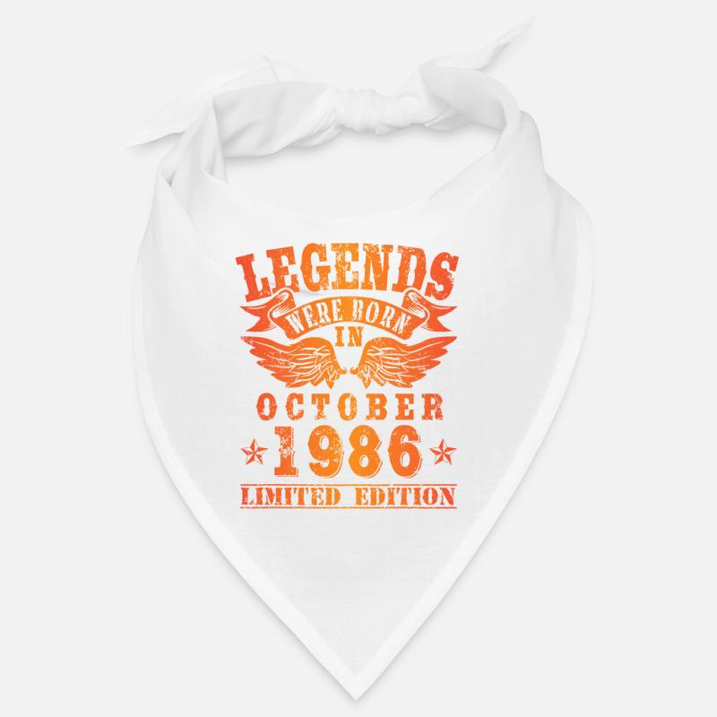 Legends were born in Oktober 1986 Geburtstag Bandana