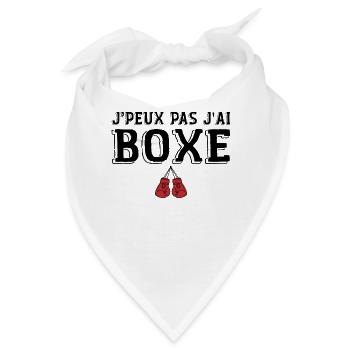 Ich kann nicht Boxen Humor Boxen, Boxer Geschenk - Bandana - Weiß - Vorne