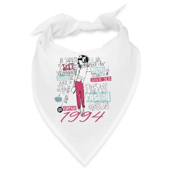 Jahrgang 1994 Geburtstagsgeschenk 1994 Mädchen 1994 - Bandana - Weiß - Vorne