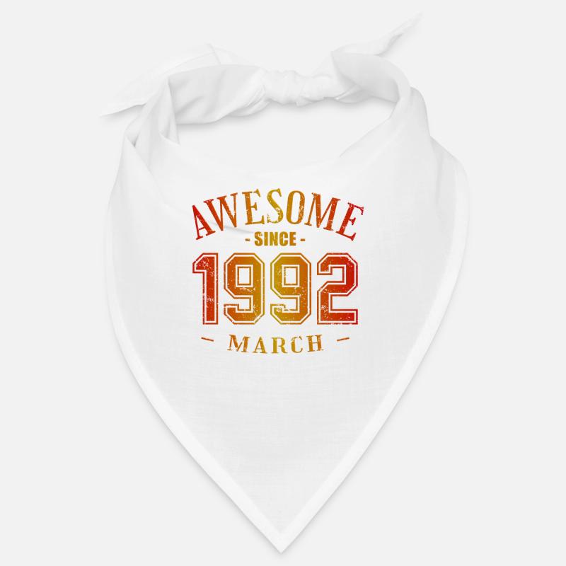 Mars 1992 - Anniversaire en mars Génial Bandana