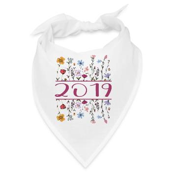 2019 Legendär Seit 2019 Geburtstag 2019 Frauen - Bandana - Weiß - Vorne