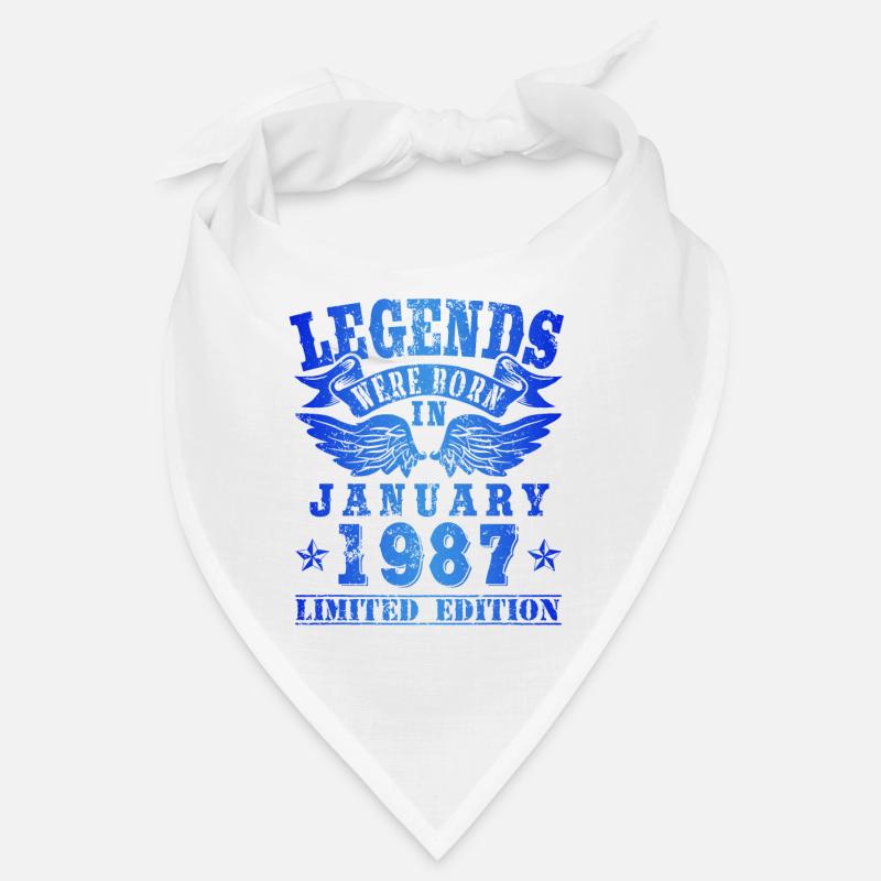 Legends were born in Januar 1987 Geburtstag Bandana