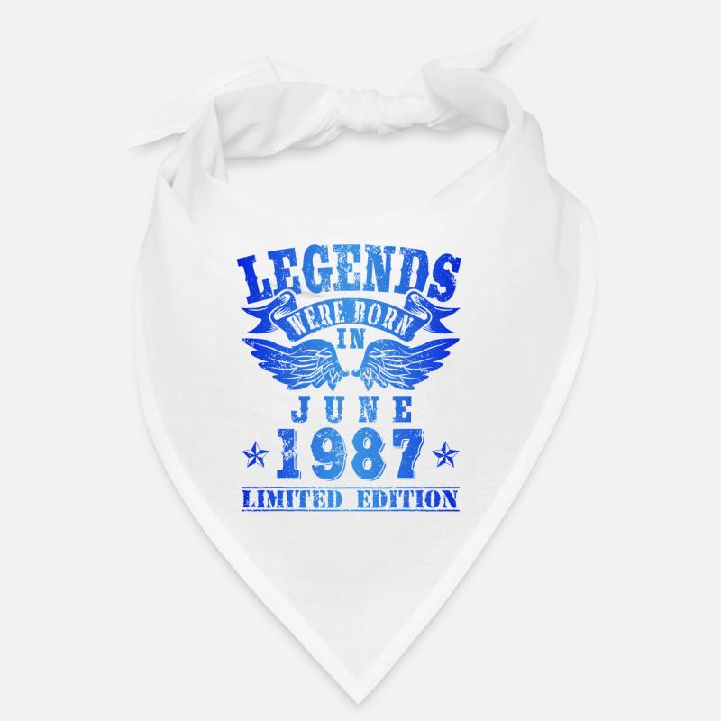 Legends were born in Juni 1987 Geburtstag Bandana