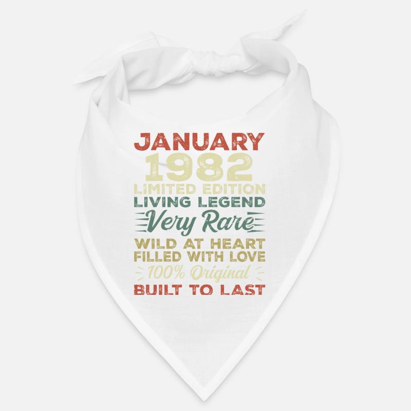 Anniversaire de Janvier 1982 - Janvier 1982, Janvier 1982 Bandana