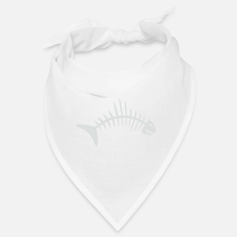 Fischgräte - Bandana - Weiß