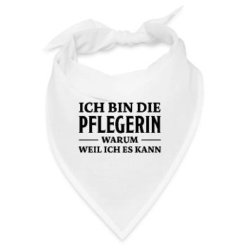 Pflegerin Spruch Pflegekraft Pflegerin Geschenk - Bandana - Weiß - Vorne
